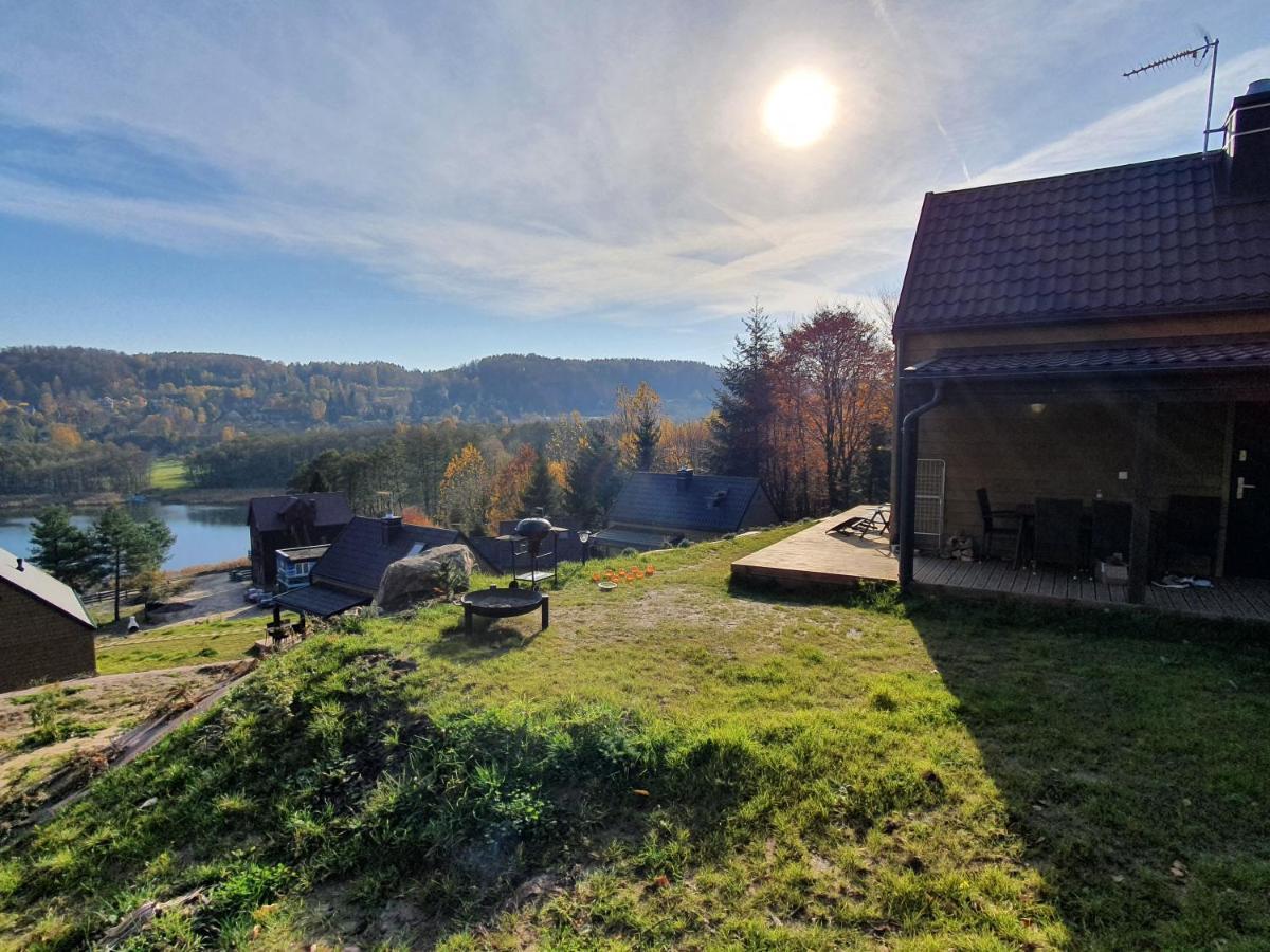 Ostrzycki Las Domki Nad Jeziorem -Balia-Sauna-Prywatny Pomost Pierszczewo Exterior photo